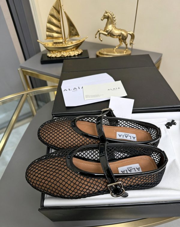 Alaya Flat Ballet Tulle Shoes with Rhinestone Accents
