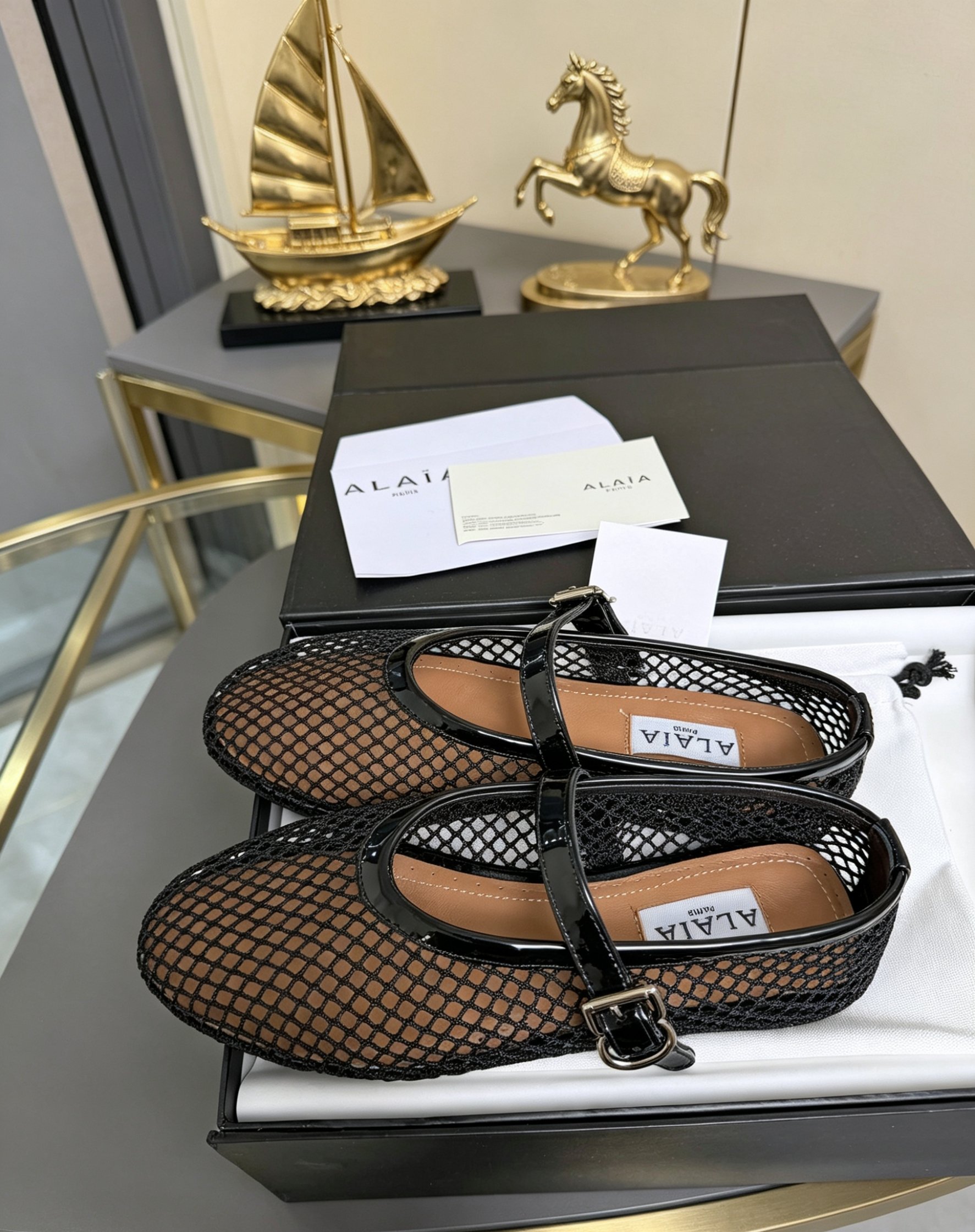 Alaya Flat Ballet Tulle Shoes with Rhinestone Accents - Image 13