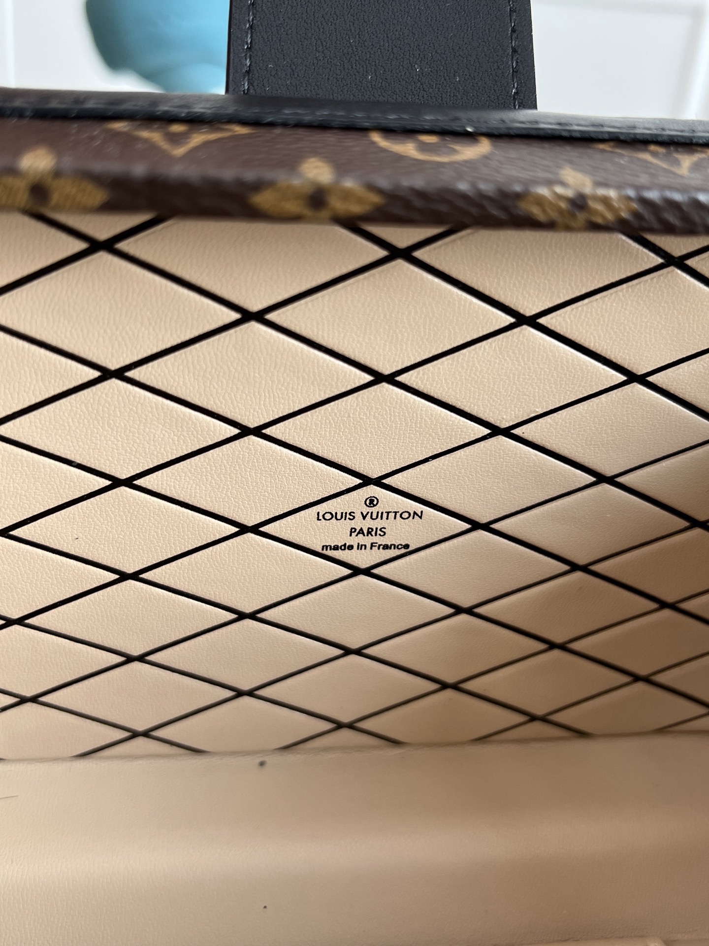 LV Petite Malle Monogram Canvas Bag in Brown M44199 - Image 9