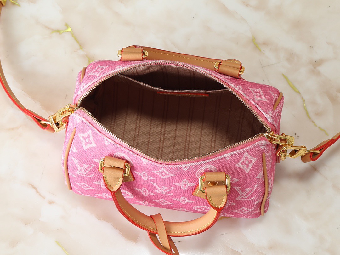 LV Speedy Bandoulière 20 Monogram Anniversary Canvas Bag - Image 14