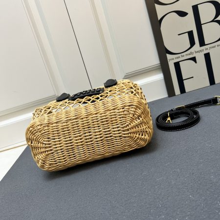 Miu Miu Woven Basket Tote Bag - Image 11