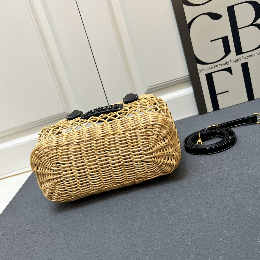 Miu Miu Woven Basket Tote Bag - Image 11