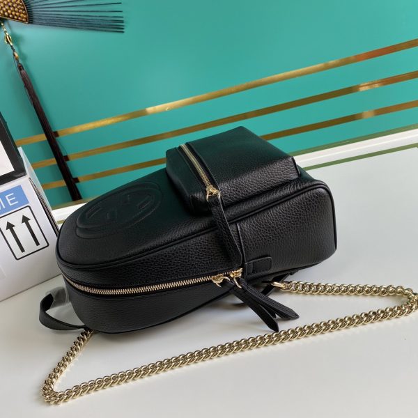 Gucci Soho Black Pebbled Backpack