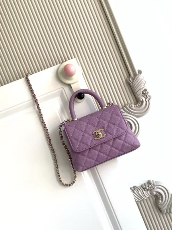 Chanel Mini Coco Handle Chain Shoulder Bag