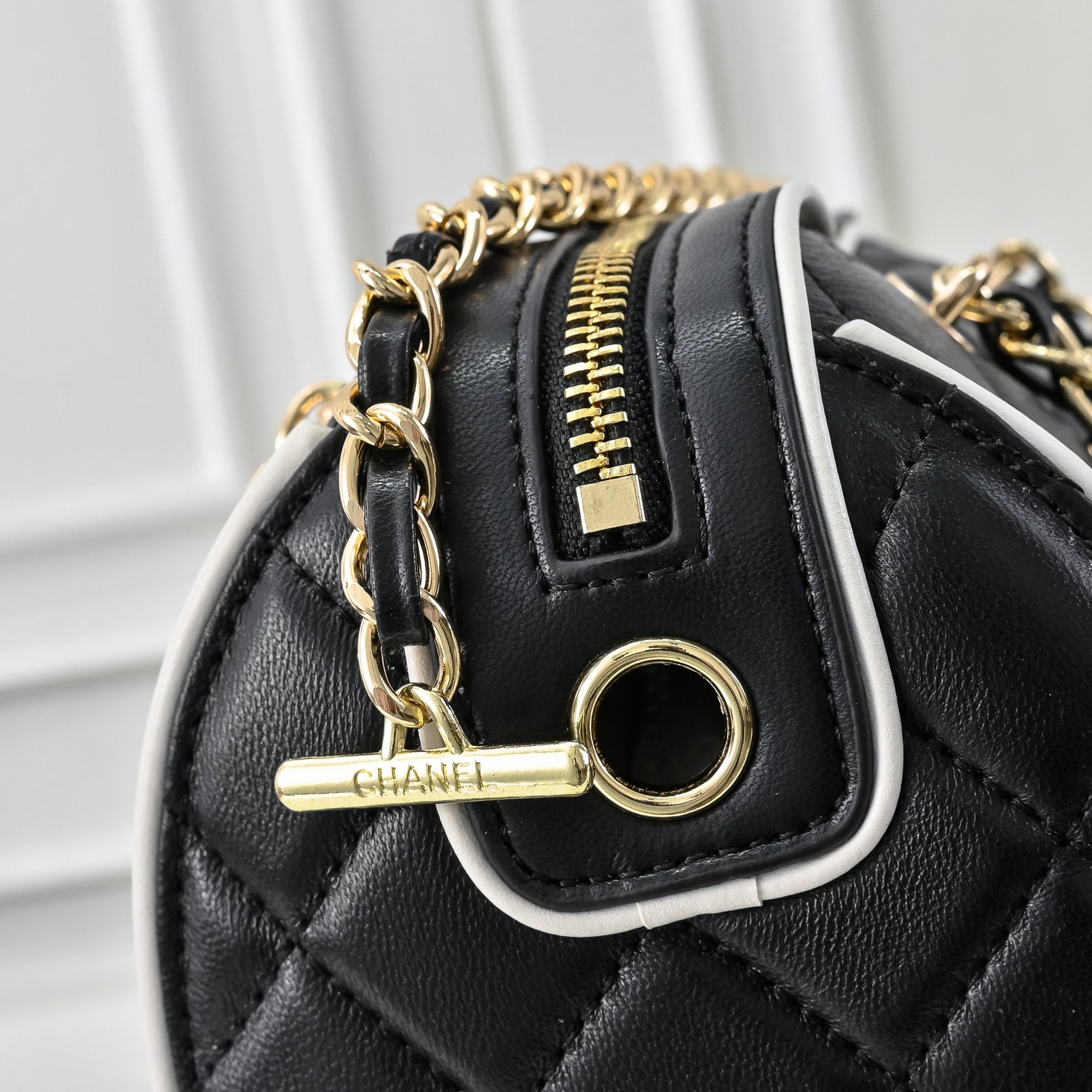 Chanel Matelasse Drum Mini Boston Bag - Image 6