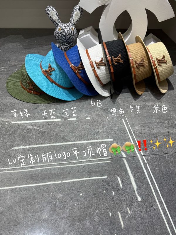 LV Flat-Top Straw Ha