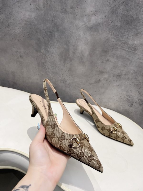 Gucci Women Slingback Pump with Horsebit