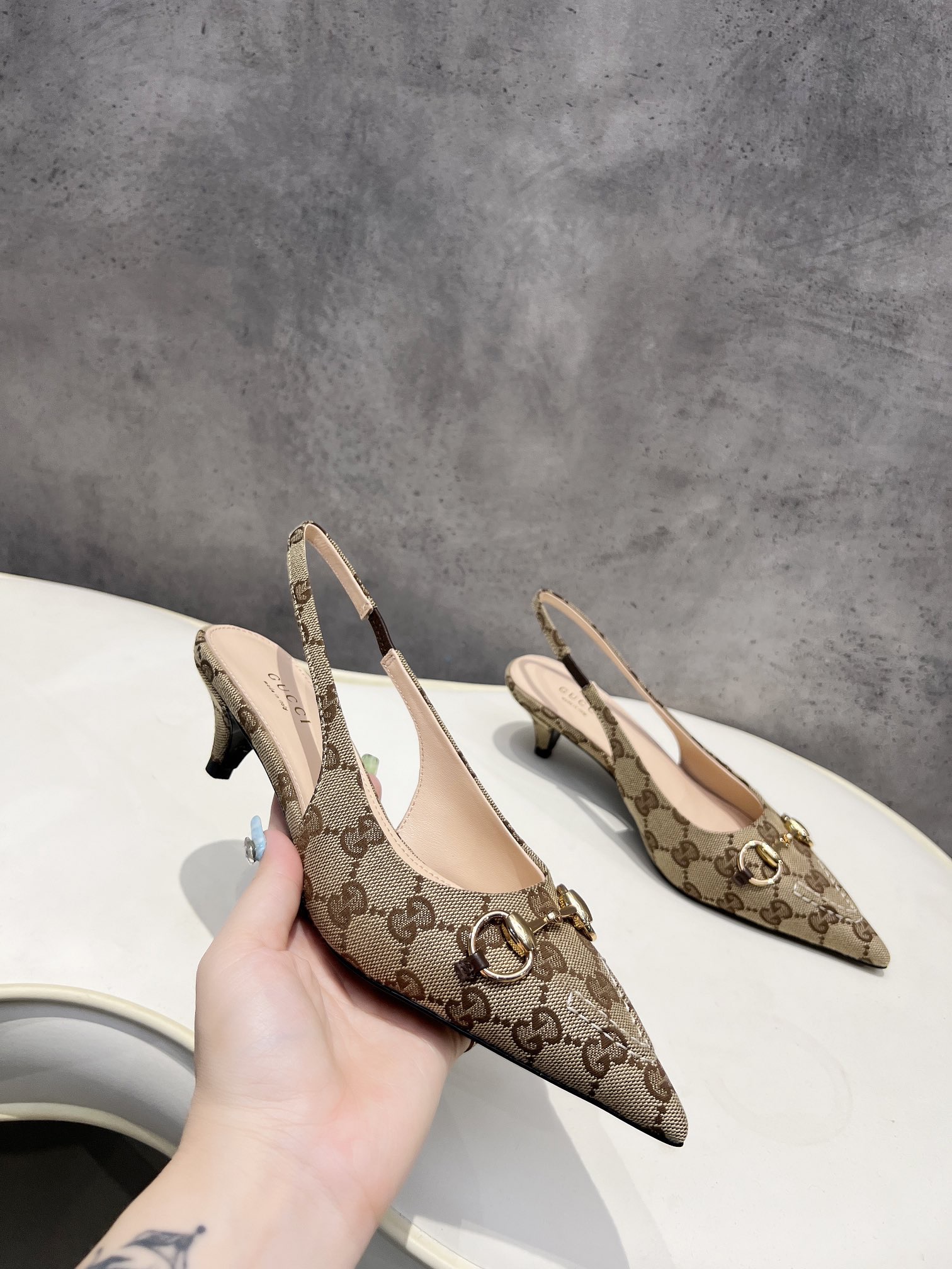 Gucci Women Slingback Pump with Horsebit - Image 7