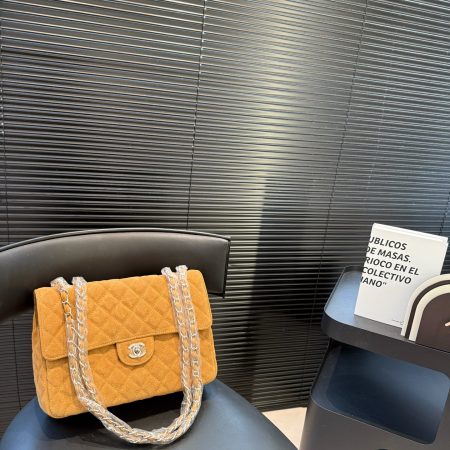 Chanel CF Large Suede Bag - Image 2