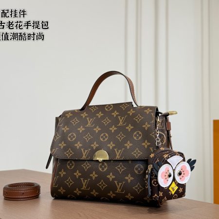 Lv Vintage Floral Handbag - Image 6