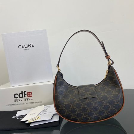 Celine Triomphe Canvas&Leather hand shoulder bag - Image 6