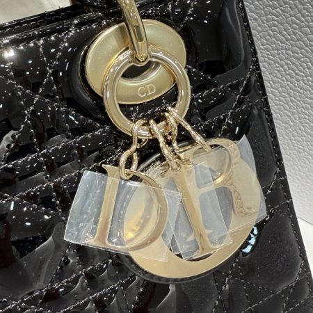 Dior Small Lady Bag Lacquered Calfskin Top Quality - Image 5