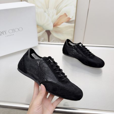 Jimmy Choo Sunny F Lace Sneakers - Image 8