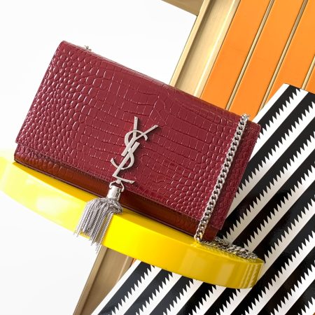 YSL Kate 24cm Crocodile Pattern Bag - Top Quality - Image 4
