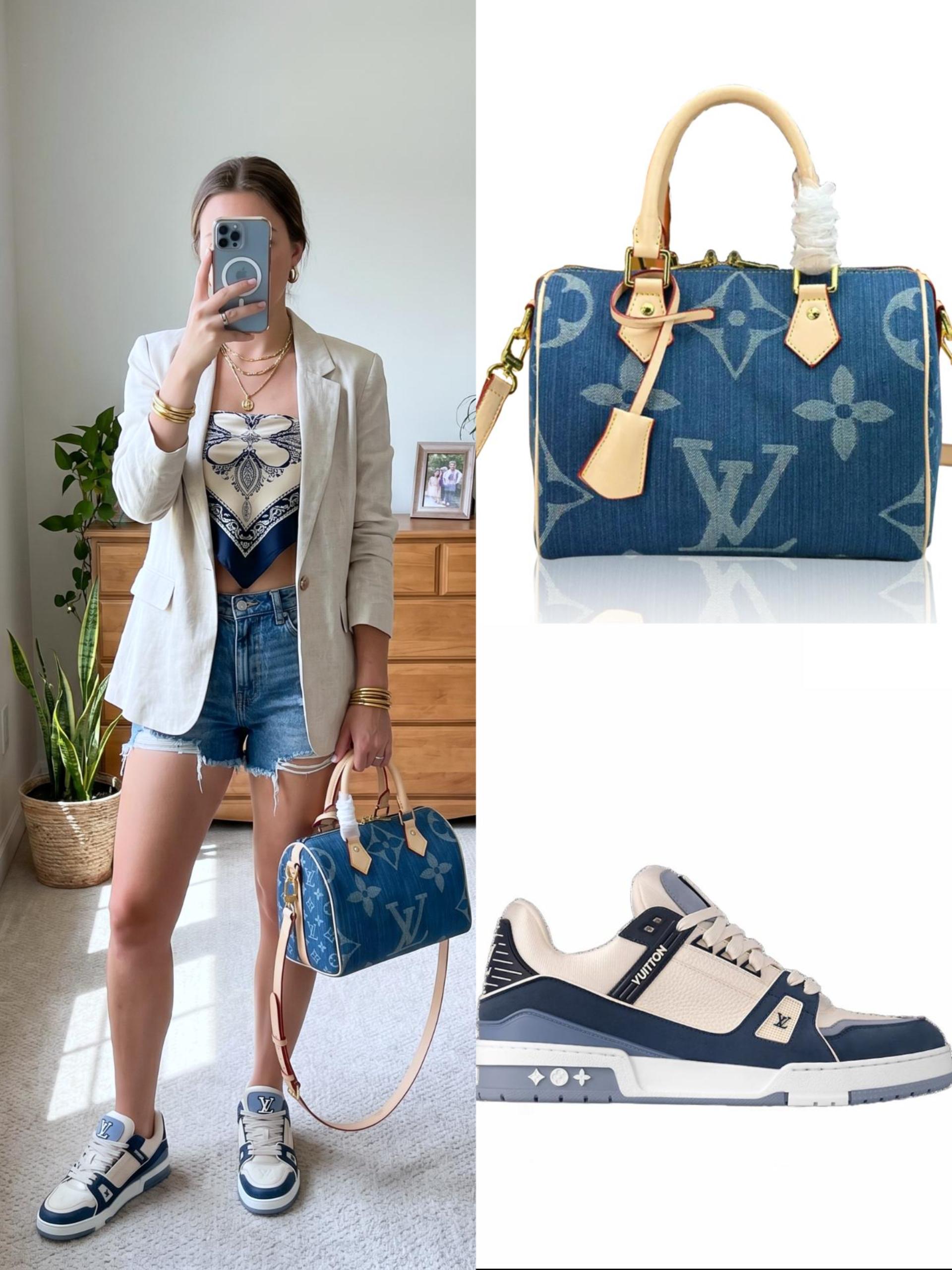 LV Shoes & Bag Set - Image 1