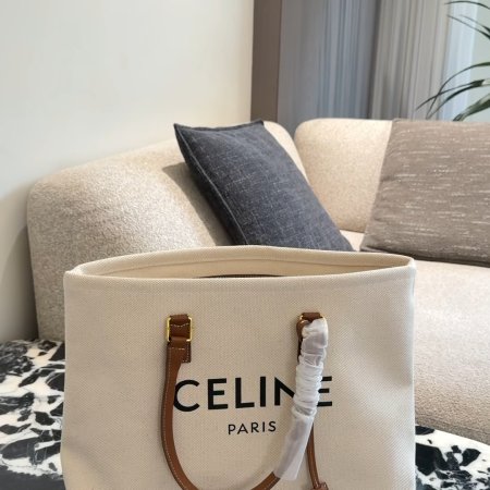 Celine Denim Canvas Tote Bag - Image 2