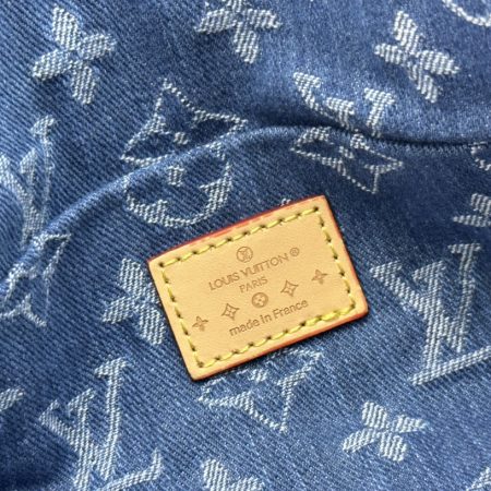LV Papillon Denim Speedy Bandouliere Bag - Image 7
