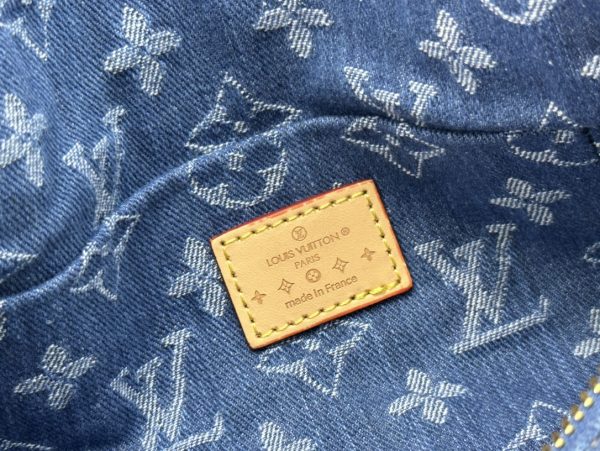 LV Papillon Denim Speedy Bandouliere Bag