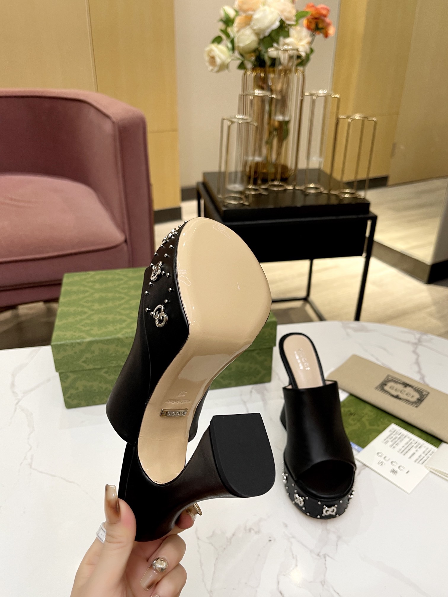 Gucci GG platform mules - Image 12