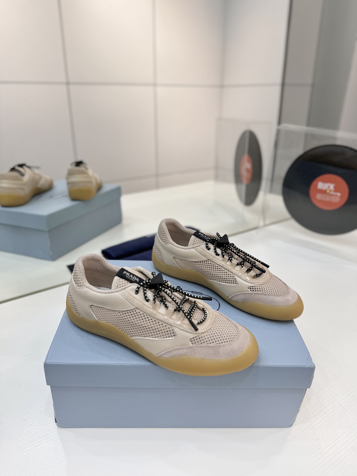 Prada Speedrock Mesh Sneakers - Image 8