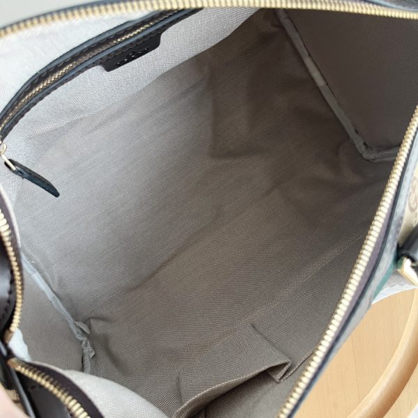 Gucci Canvas Boston Tote Bag