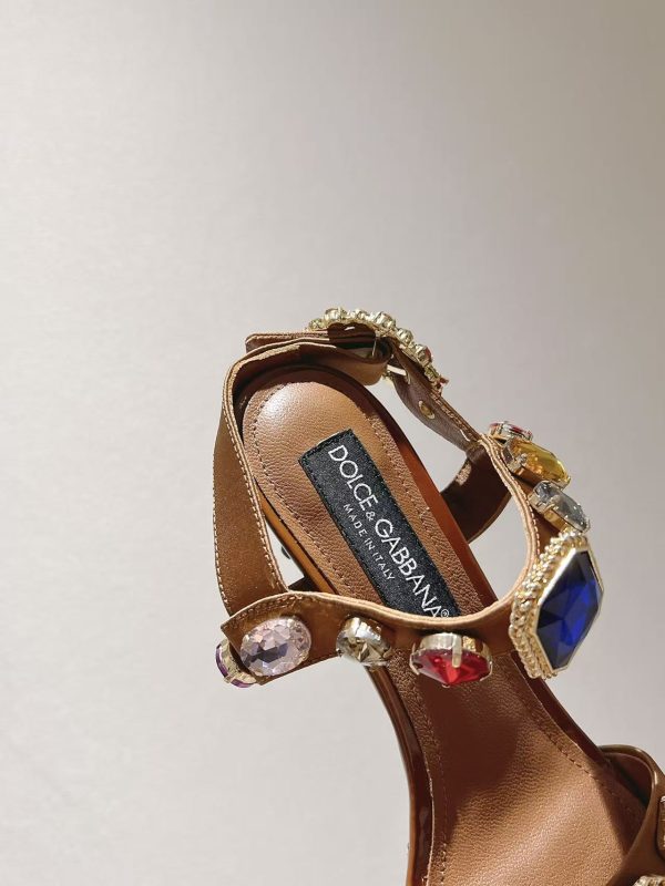 Dolce & Gabbana Straw Sandals