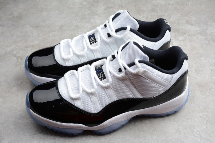 AIR JORDAN 11 RETRO LOW "CONCORD" BLACK/ WHITE mens 528895-153 - Image 8