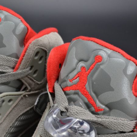 Bape x Air Jordan 5 Trophy RoomCamo university red mens 136027-051 - Image 15