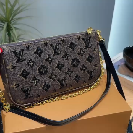Lv Mahjong Underarm Bag - Image 2