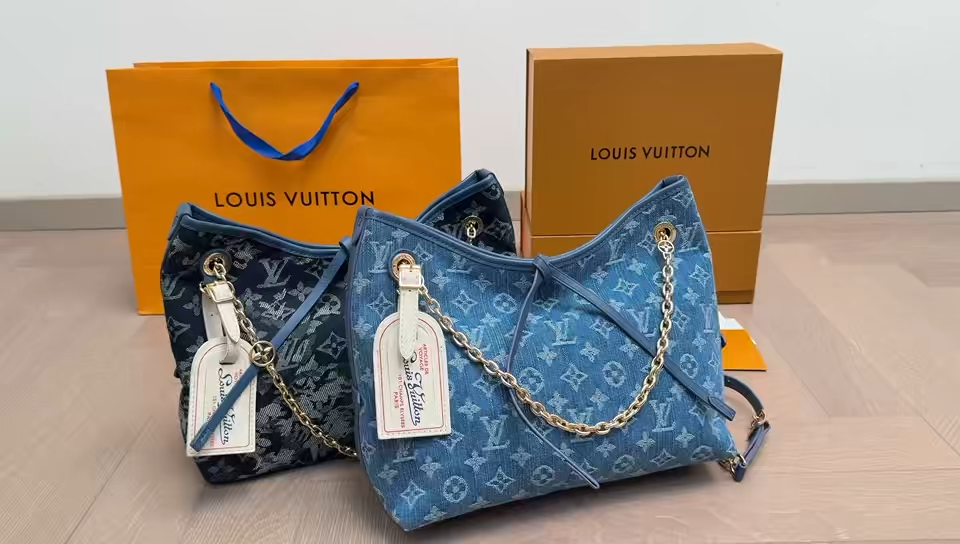 LV Carryall Denim Tote Bag - Image 2