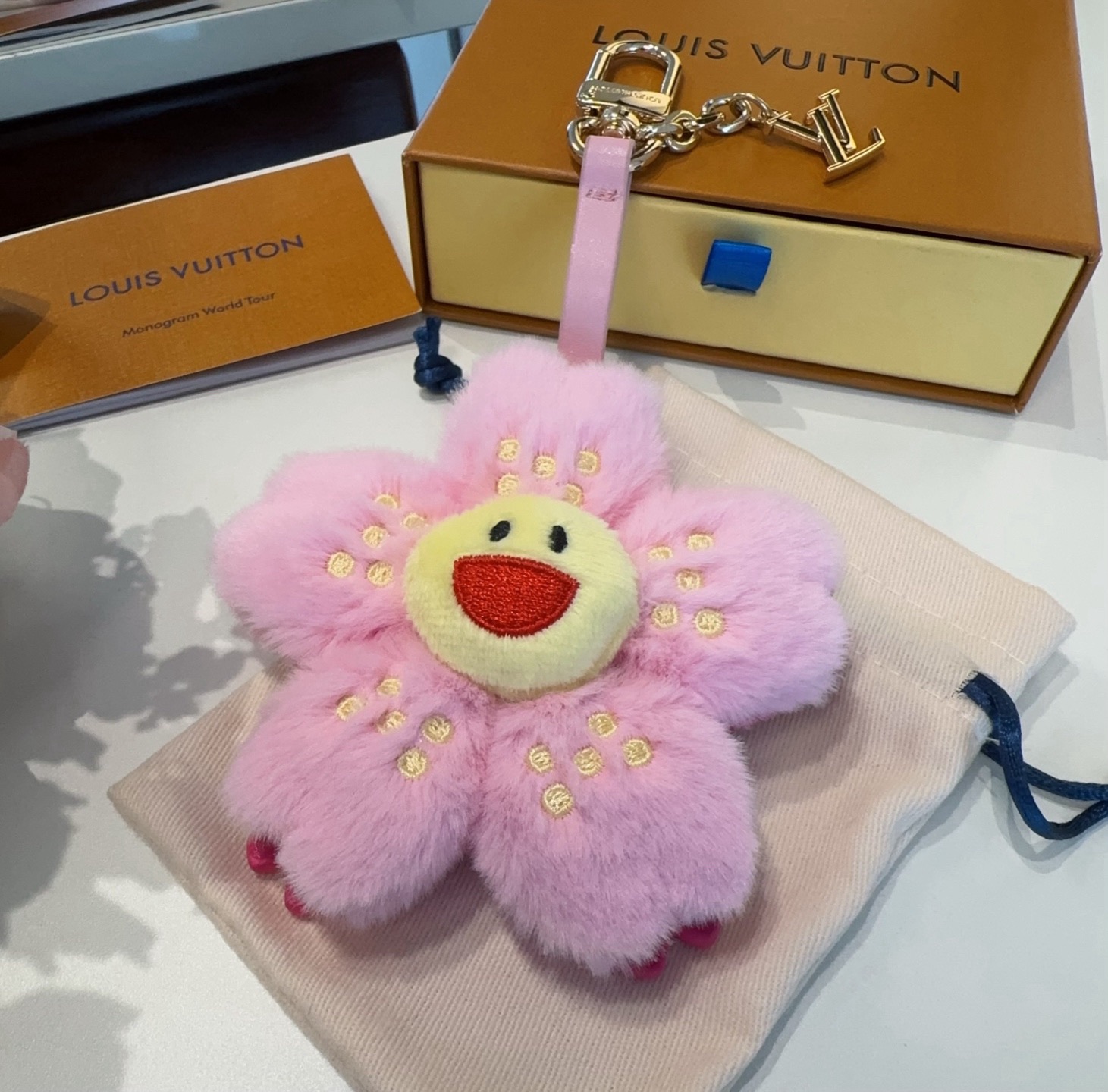LV X TM Cherry Blossom Bag Charm - Image 2