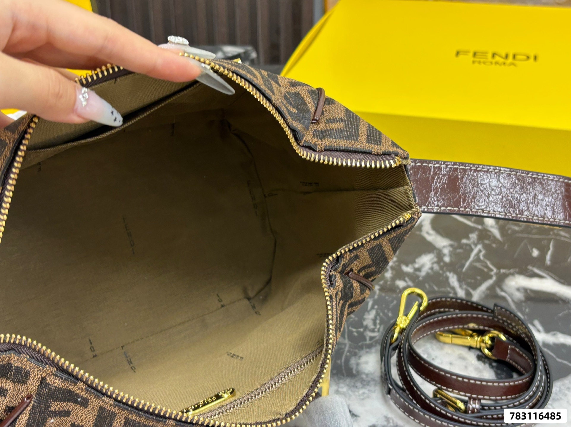 Fendi Baguette Handbag - Image 8