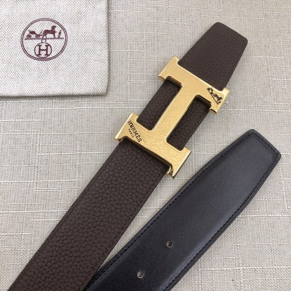 Hermes H Belt Buckle & Reversible Black For Women, Women Belt 380MM