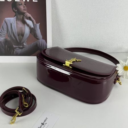 Saint Laurent YSL Top-Handle Bag in Patent Leather - Image 4