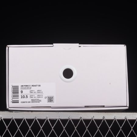 Nike Air Force 1 React White Light Bone CQ8879-100 - Image 8