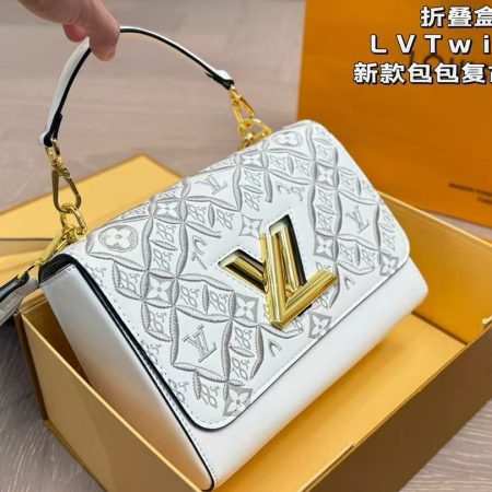 LV Calfskin Since 1854 Embroidered Twist MM - Image 4