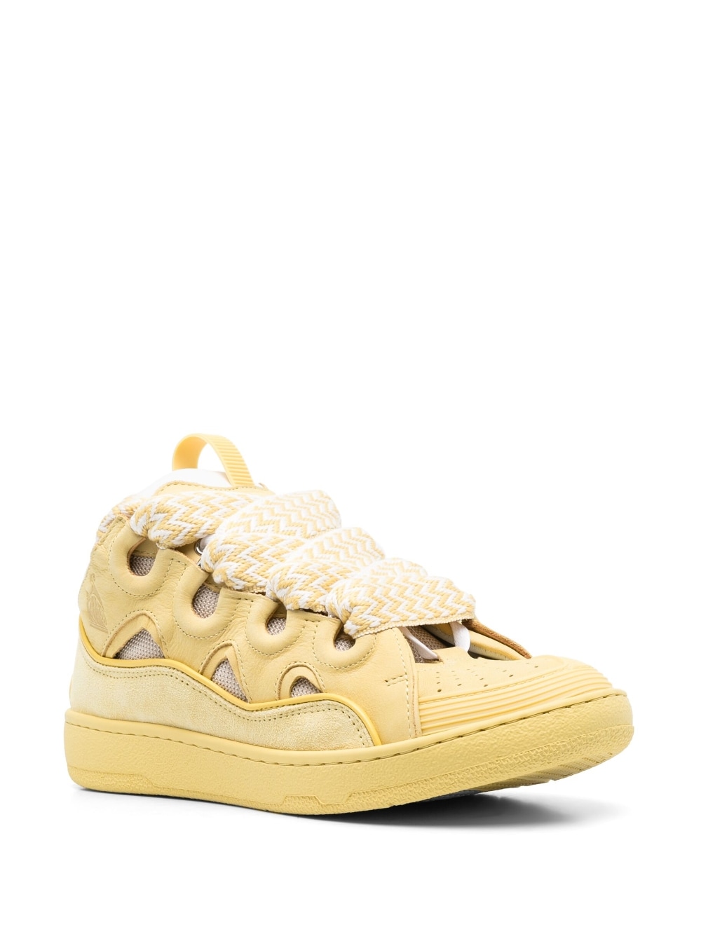 Lanvin LEATHER CURB SNEAKERS - Image 2