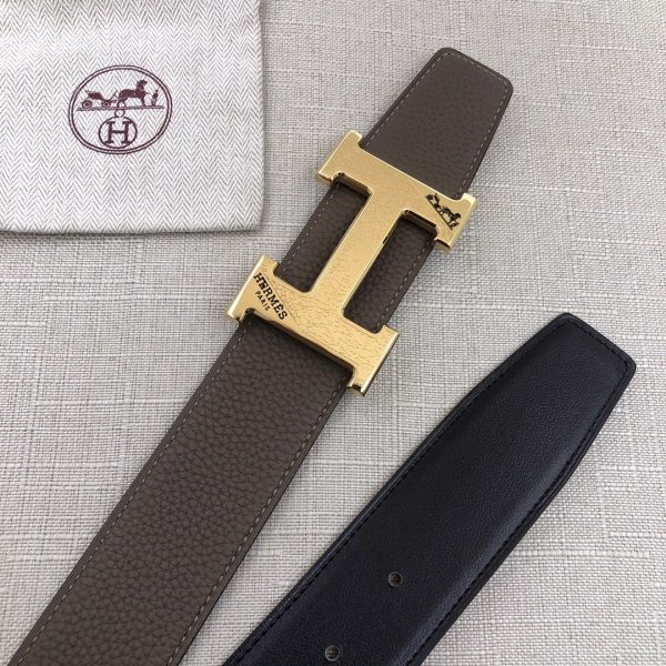 Hermes H Belt Buckle & Reversible Black For Women, Women Belt 380MM