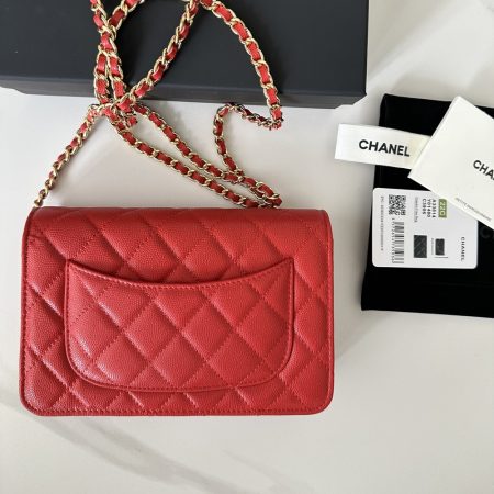 Chanel Classic Wallet on Chain Quilted Caviar - Image 7