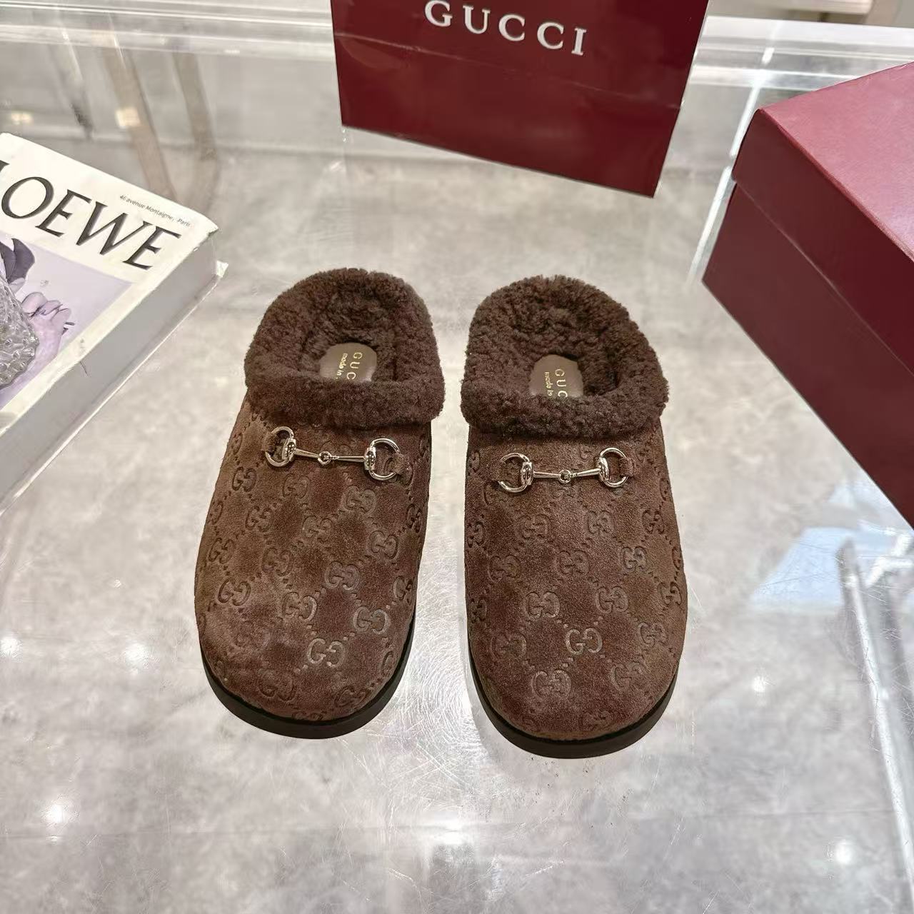 Gucci Horsebit Cotton Slippers - Image 1