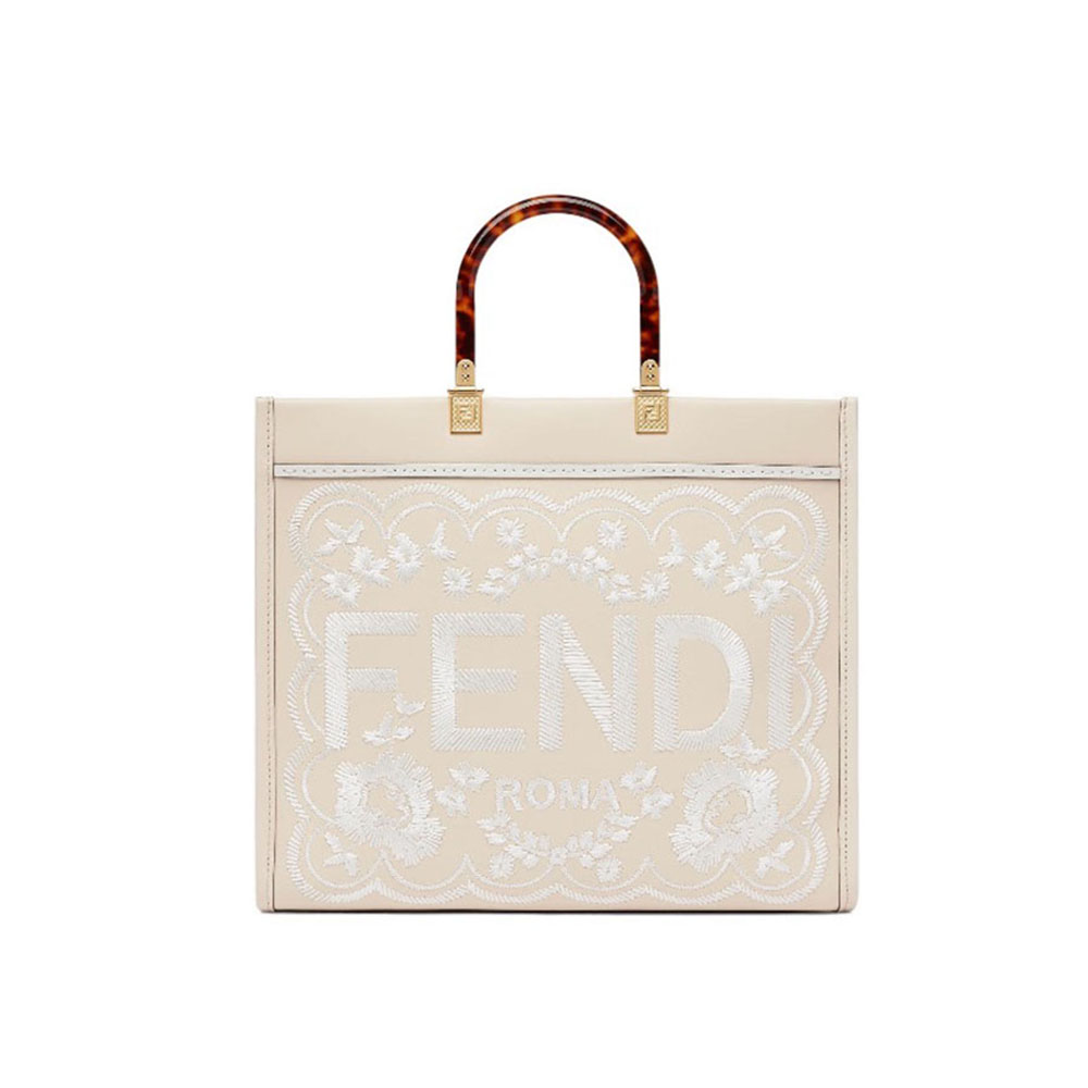 FENDI Sunshine Flower Embroidery Bag Medium - Image 1