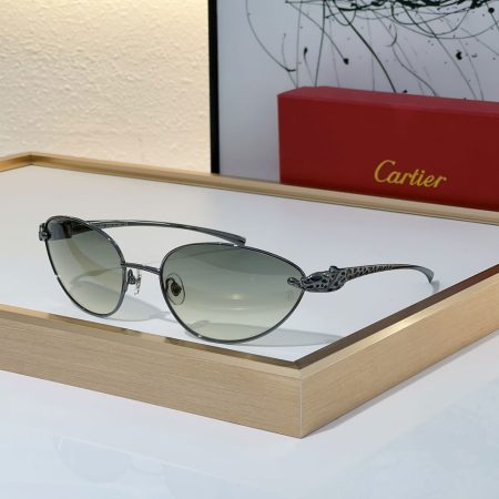 Cartier Metal Cutout Frame Sunglasses Top quality - Image 4