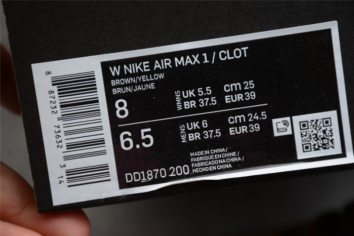 Nike Air Max 1 Clot Kiss of Death (2021) DD1870-200 - Image 12