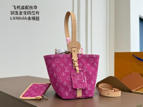LV Allinbb Bucket Bag Denim Bag