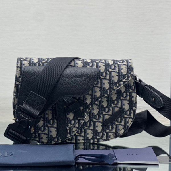 DIOR Saddle Embroidery Crossbody Bag