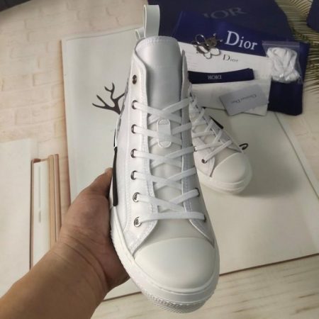 Dior B23 Low Top Logo Oblique Gradient Black Canvas - Image 5