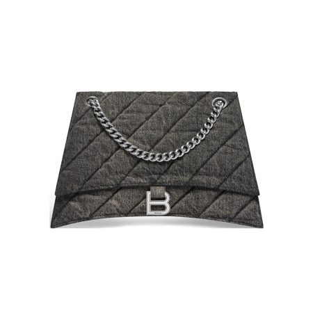Balenciaga Crush Quilted Denim Bag