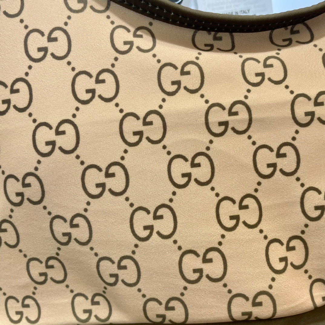 Gucci Brown GG Jacquard Leggings - Image 4