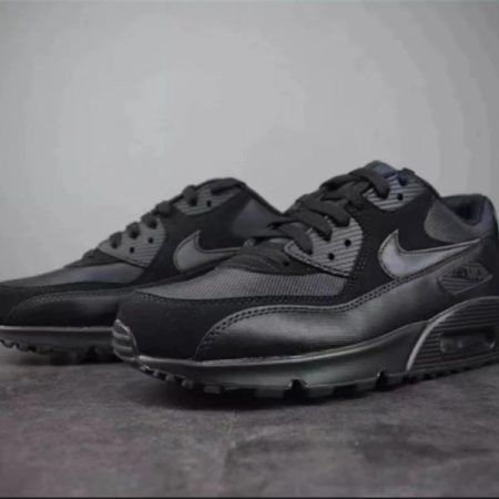 Nike Air Max 90 Leather Triple Black (2020) CZ5594-001 - Image 1