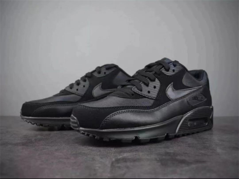 Nike Air Max 90 Leather Triple Black (2020) CZ5594-001 - Image 1